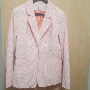 ISAAC MIZRAHI STRIPE Blazer. NWOT. Size 2.